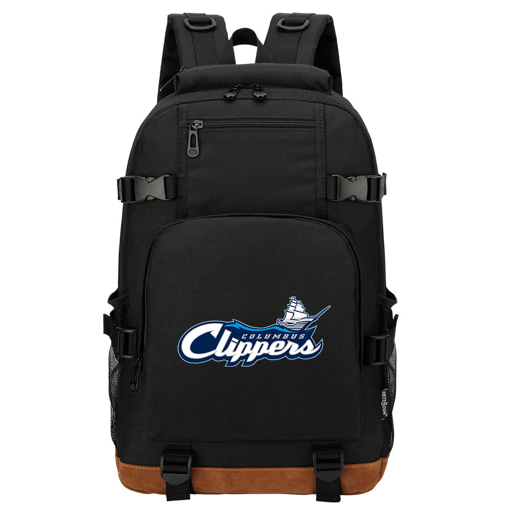 Columbus Clippers Waterproof Backpack School Notebook Travel Bag