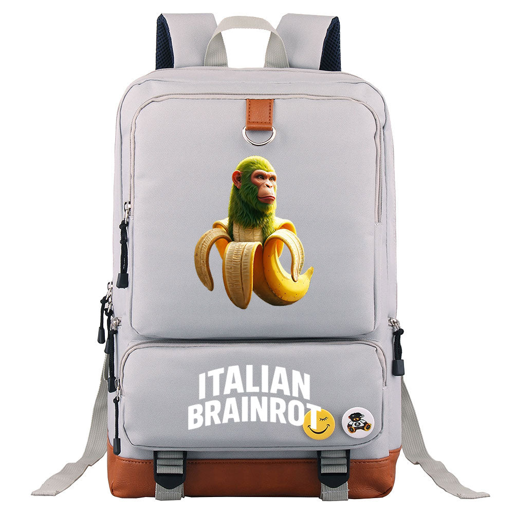 Italian Brainrot Proof Backpack NoteBook Laptop School Bag