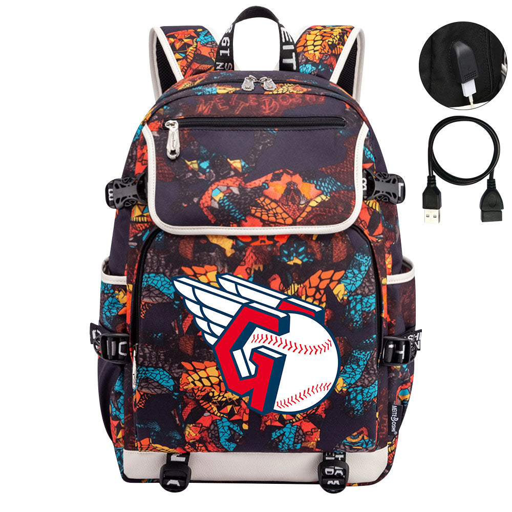 Cleveland Guardians Backpack School Notebook Travel Bags