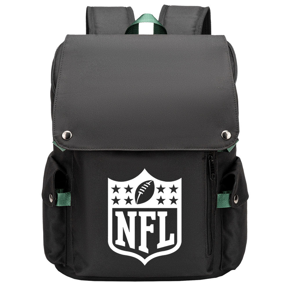 Football Team Rugby Laptop Backpack Oxford School Bag