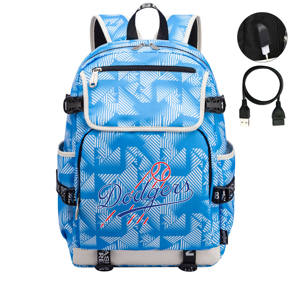 LA Dodgers Backpack School Notebook Travel Bags