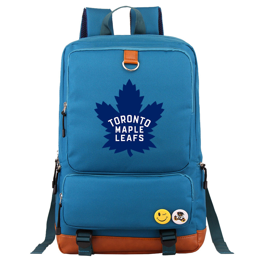 Toronto Maple Leafs Hockey Team Proof Backpack NoteBook Laptop School Bag