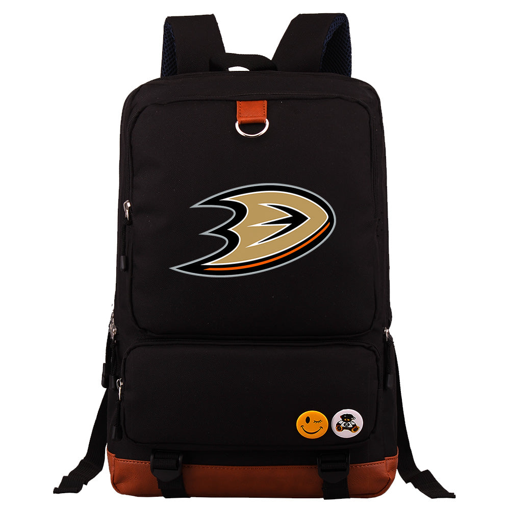 Anaheim Ducks Hockey Team Proof Backpack NoteBook Laptop School Bag