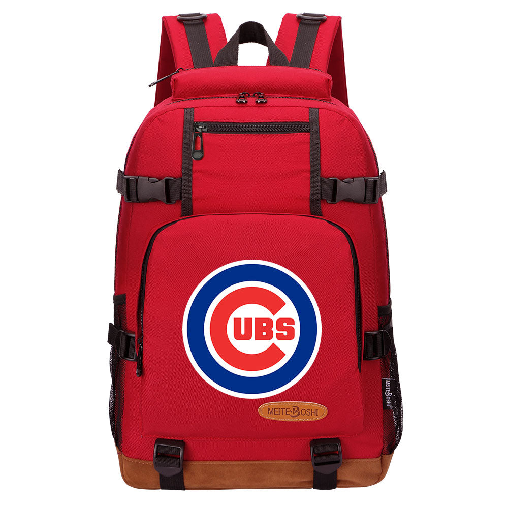 Chicago Cubs Waterproof Backpack School Notebook Travel Bag