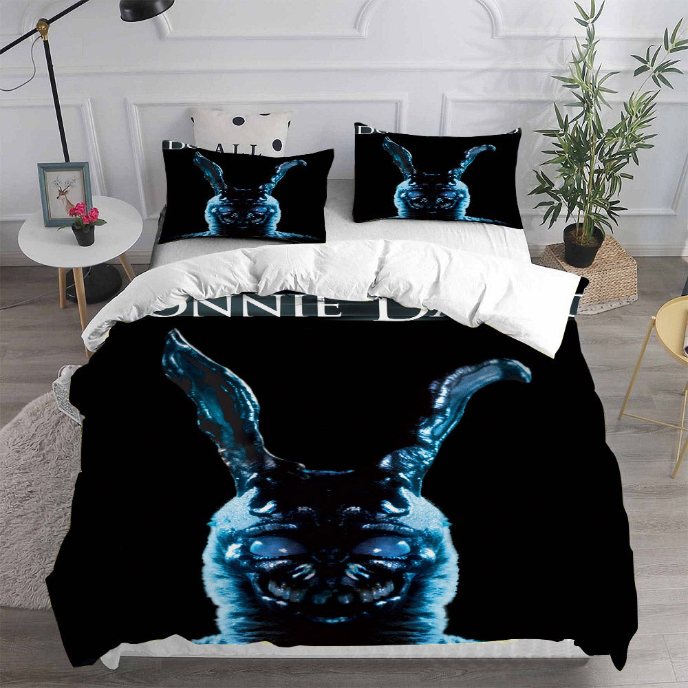 Donnie Darko Cosplay Bedding Set Duvet Cover Pillowcases Halloween Home Decor