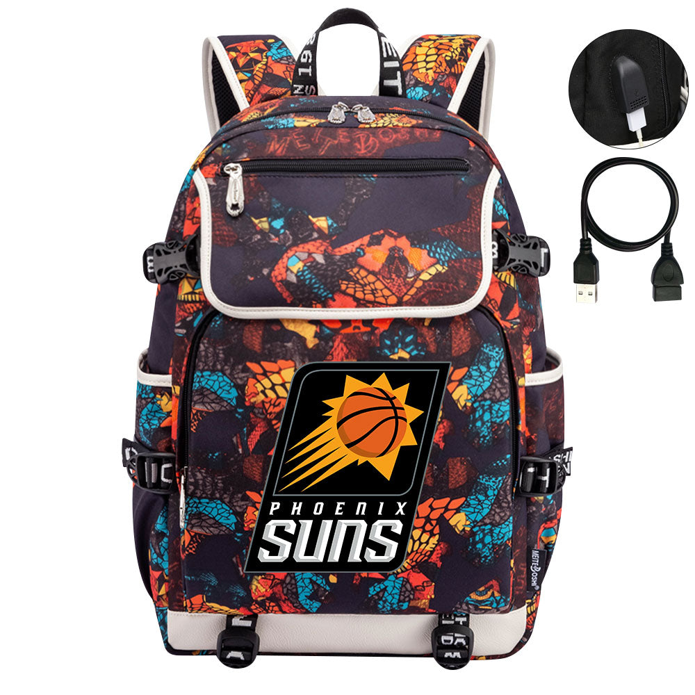 Phoenix Suns Backpack School Notebook Travel Bags