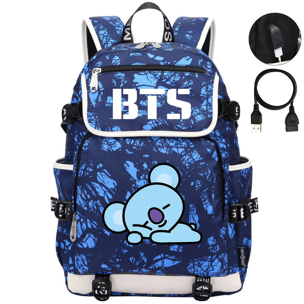 BTS Koya Backpack School Notebook Travel Bags