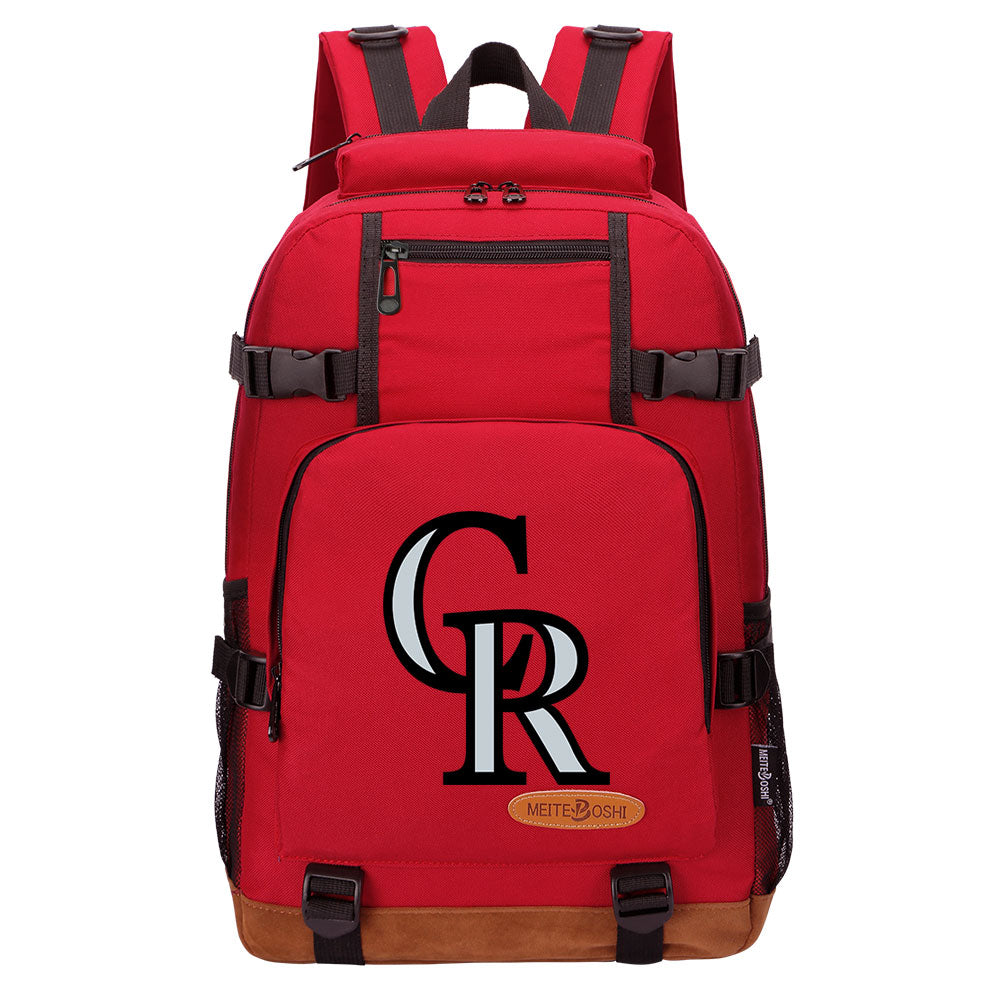Colorado Rockies Waterproof Backpack School Notebook Travel Bag
