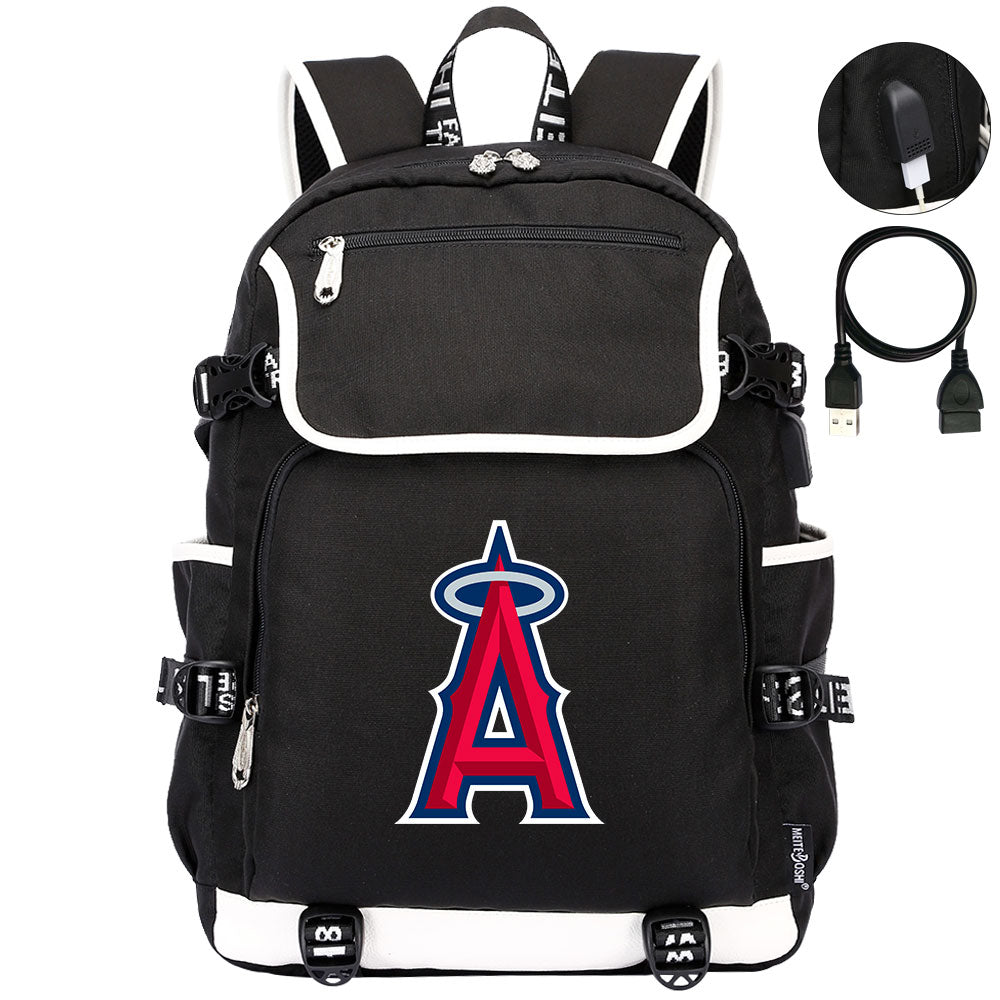 Los Angeles Angels Backpack School Notebook Travel Bags