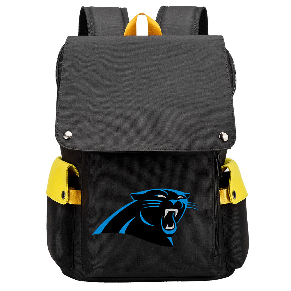 Carolina Panthers Football Team Rugby Laptop Backpack Oxford School Bag