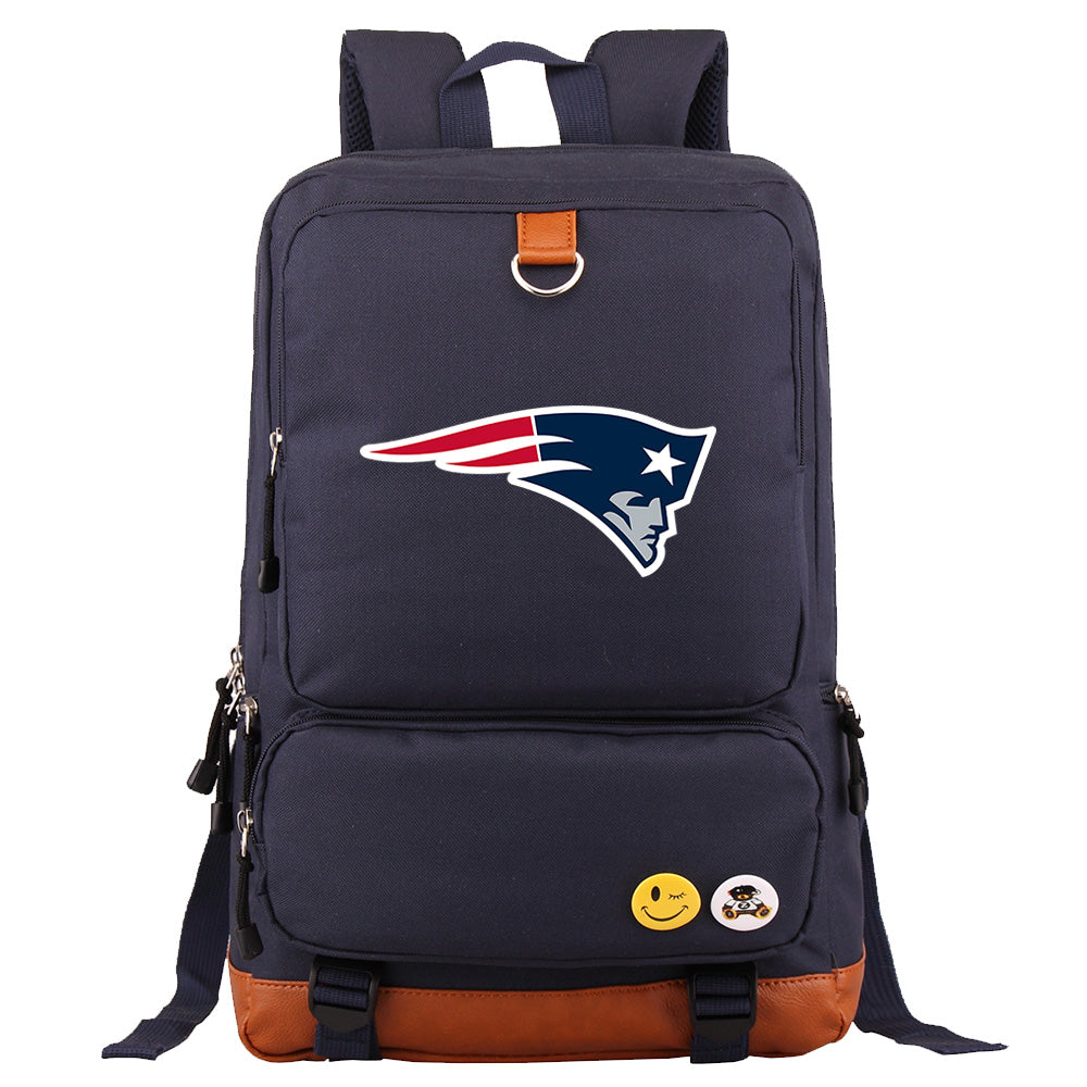 New England Patriots Football Team Rugby Proof Backpack NoteBook Laptop School Bag
