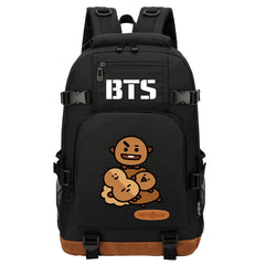 Kpop BTS Shooky Suga Waterproof Backpack School Notebook Travel Bag