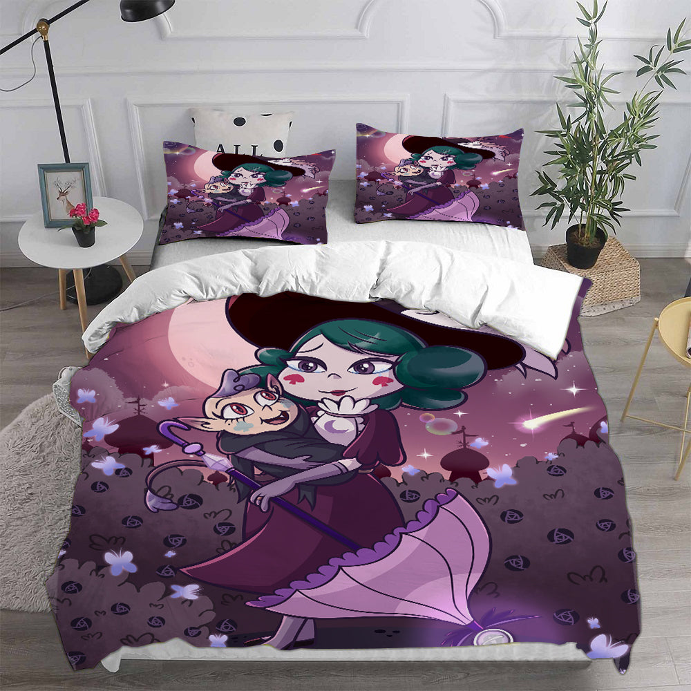 Star vs. the Forces of Evil Cosplay Bedding Set Duvet Cover Pillowcases Halloween Home Decor