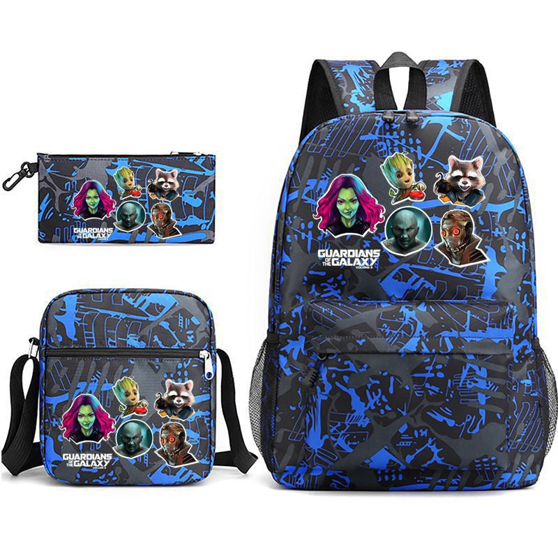 Guardians of the Galaxy School Backpack Shoulder Bag Pencil Bags 3pcs Set