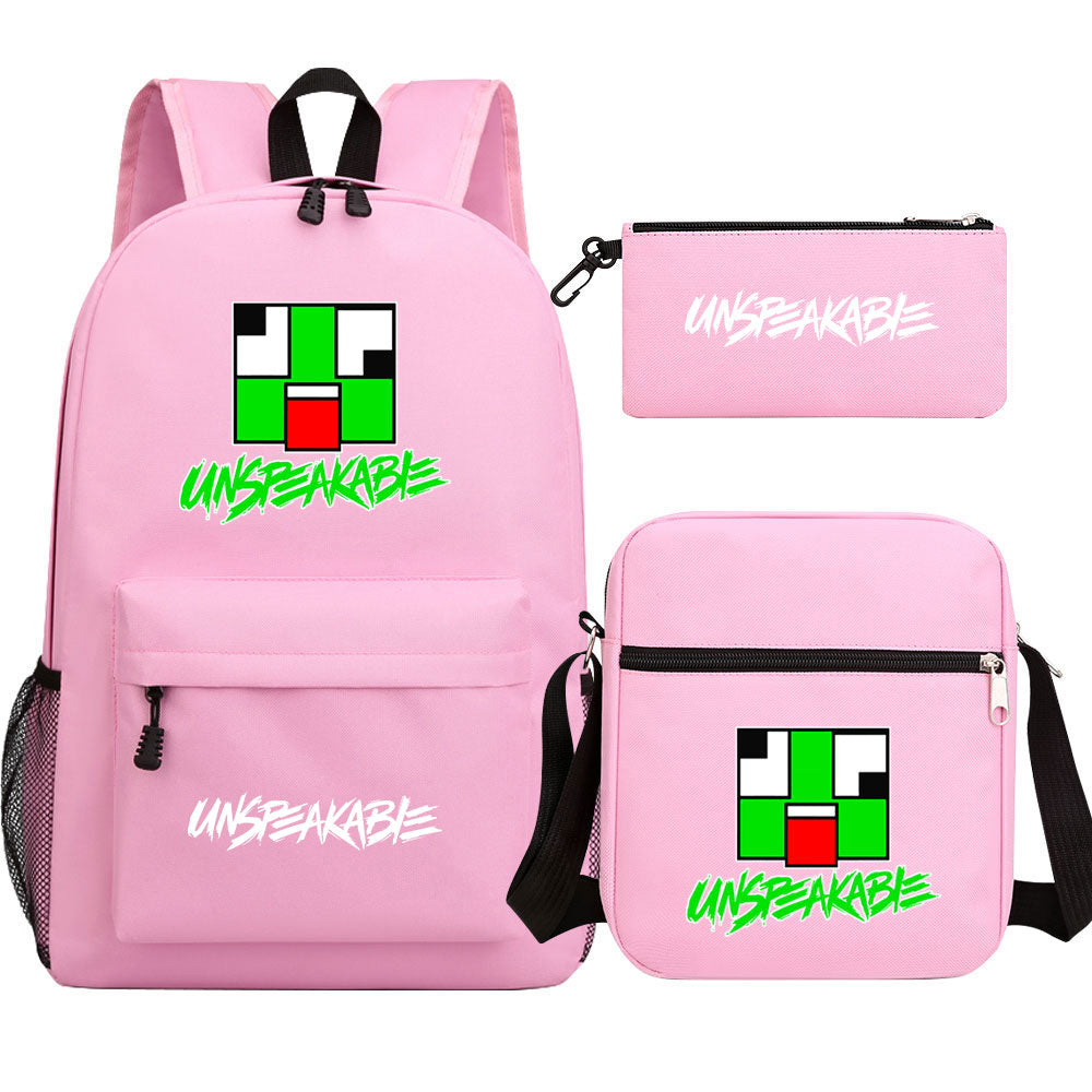 Unspeakable Game School Backpack Shoulder Bag Pencil Bags 3pcs Set