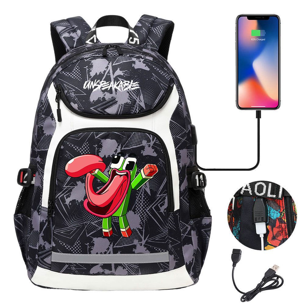 Unspeakable Gaming Backpack School Notebook Travel Bags With USB