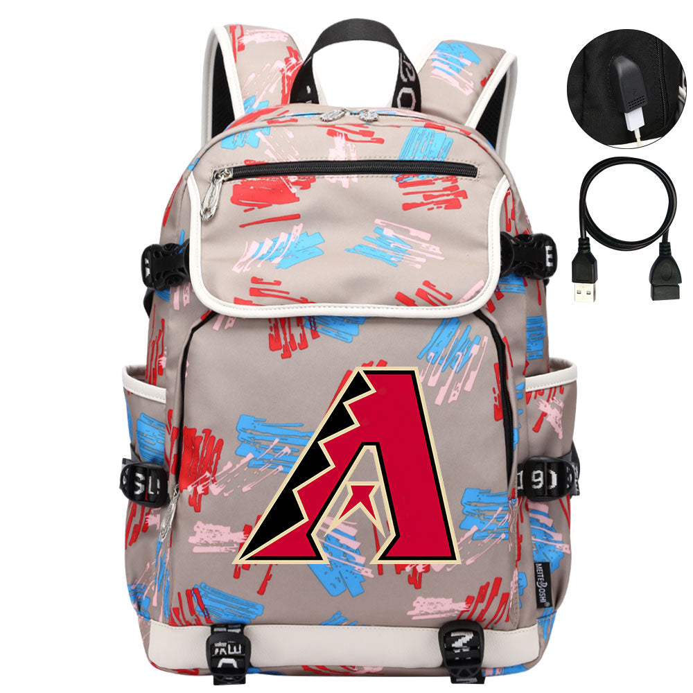 Arizona Diamondbacks Backpack School Notebook Travel Bags