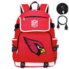 Arizona Cardinals Football Team Rugby Backpack School Notebook Travel Bag