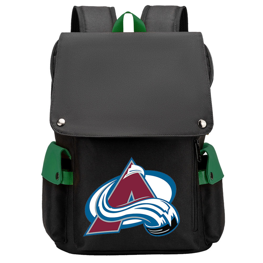 Colorado Avalanche Hockey Team School Backpack Oxford Laptop Bag