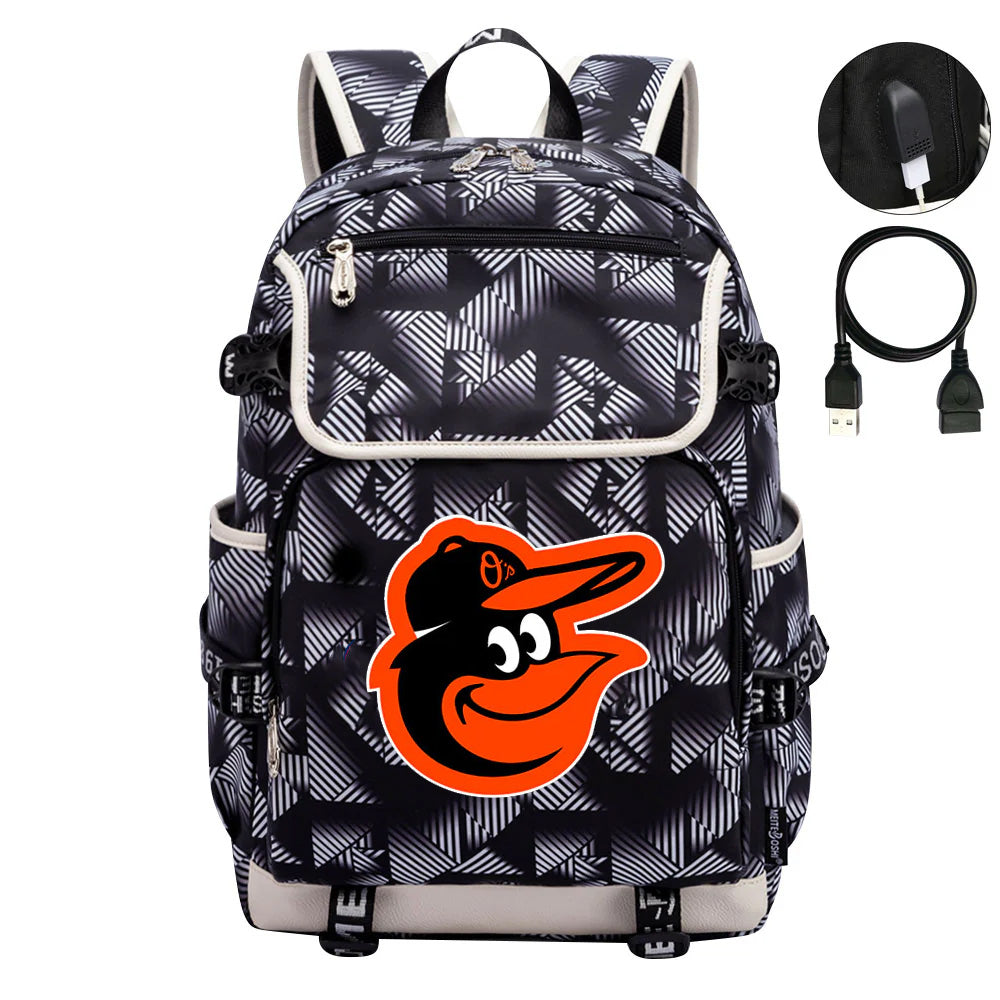 Baltimore Orioles Backpack School Notebook Travel Bags