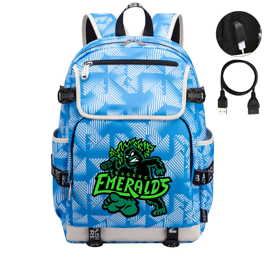 Eugene Emeralds Backpack School Notebook Travel Bags