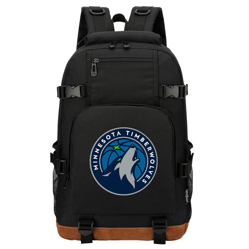 Minnesota Timberwolves Waterproof Backpack School Notebook Travel Bag