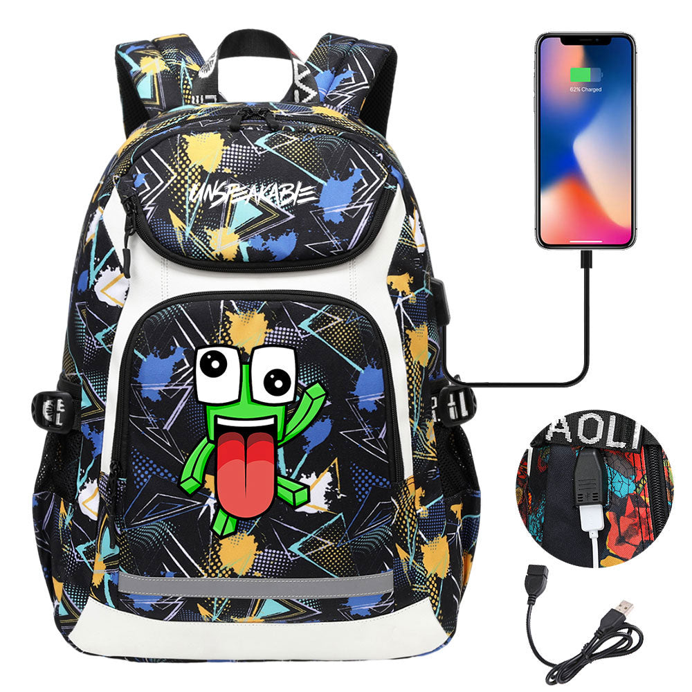 Unspeakable Gaming Backpack School Notebook Travel Bags With USB