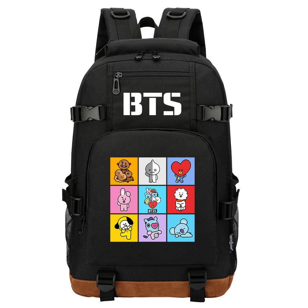 Kpop BTS Waterproof Backpack School Notebook Travel Bag