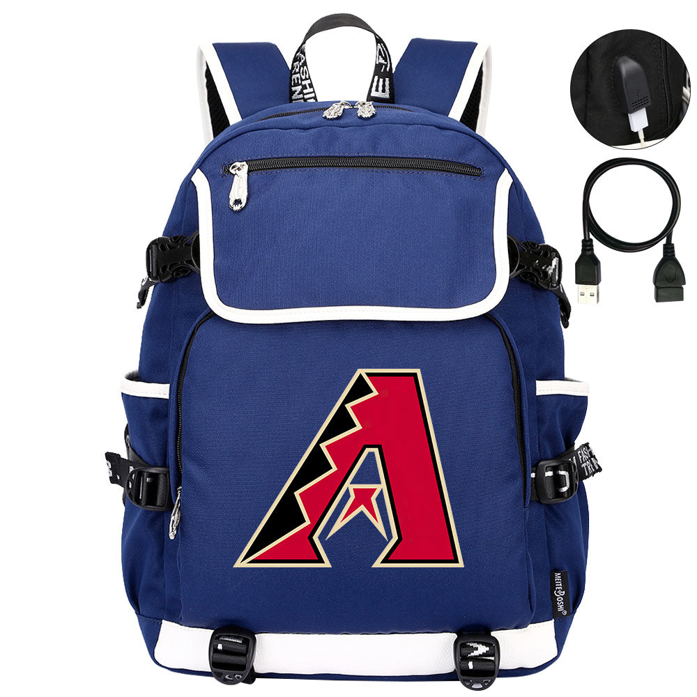 Arizona Diamondbacks Backpack School Notebook Travel Bags