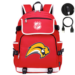 Buffalo Sabres Hockey League Backpack School Notebook Travel Bag