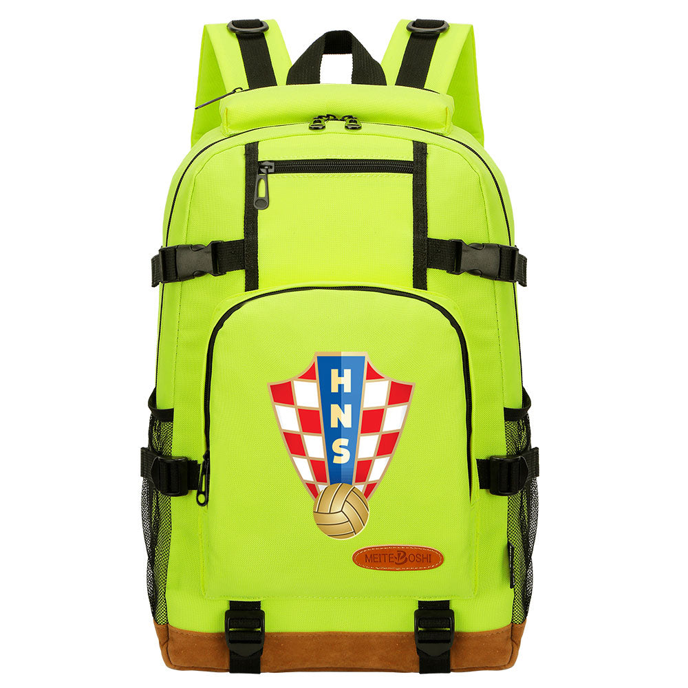 Croatia National Football Team Waterproof Backpack School Notebook Travel Bag