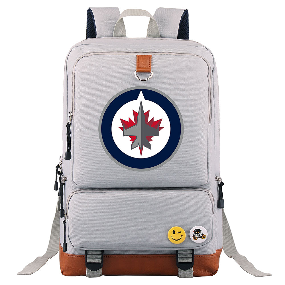Winnipeg Jets Hockey Team Proof Backpack NoteBook Laptop School Bag