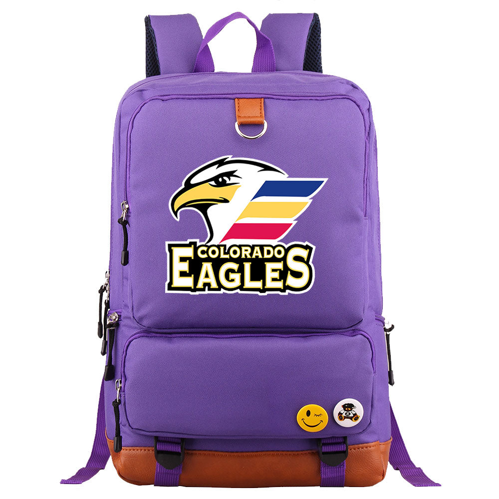 Colorado Eagles Hockey Team Proof Backpack NoteBook Laptop School Bag