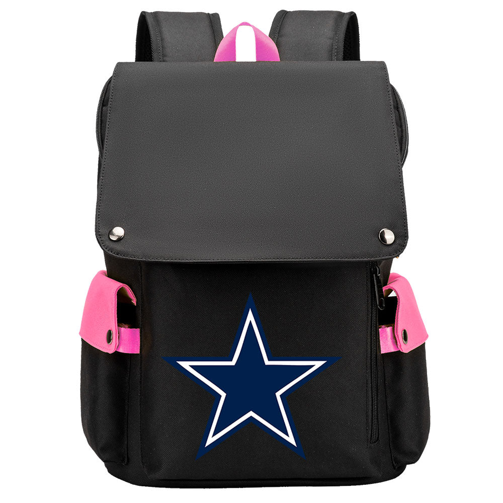 Dallas Cowboys Football Team Rugby Laptop Backpack Oxford School Bag