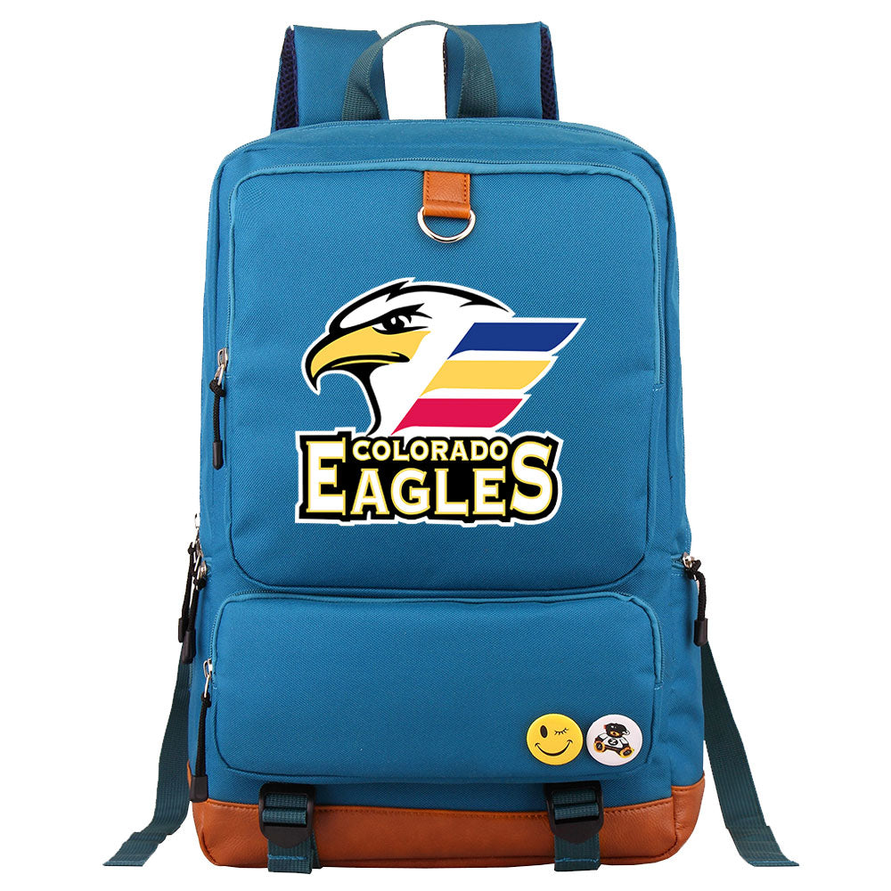 Colorado Eagles Hockey Team Proof Backpack NoteBook Laptop School Bag