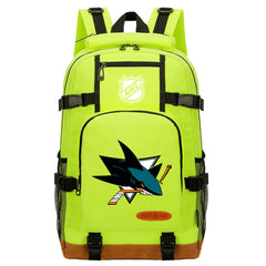 San Jose Sharks Hockey League Waterproof Backpack School Notebook Travel Bag