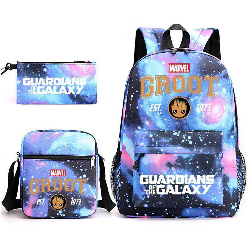 Groot School Backpack Shoulder Bag Pencil Bags 3pcs Set