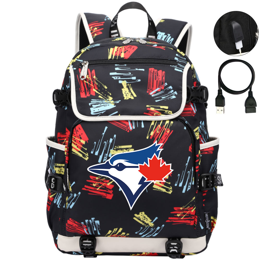 Toronto Blue Jays Backpack School Notebook Travel Bags