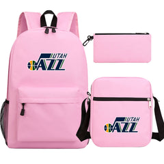 Utah Jazz Basketball School Backpack Shoulder Bag Pencil Bags 3pcs Set