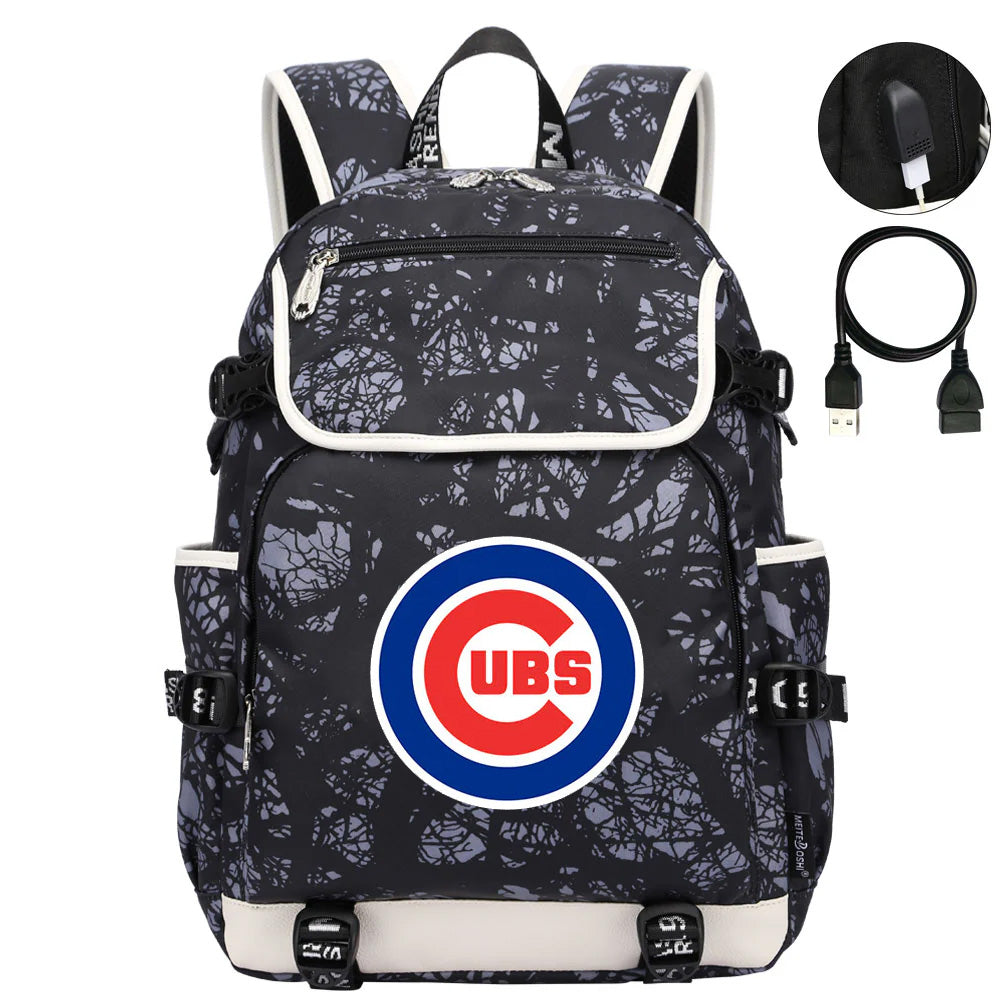 Chicago Cubs Backpack School Notebook Travel Bags