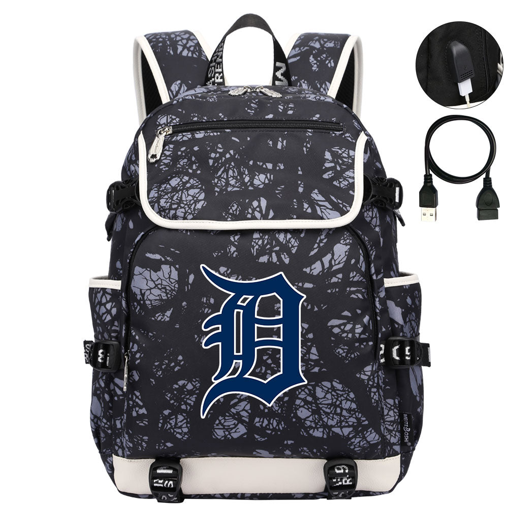 Detroit Tigers Backpack School Notebook Travel Bags