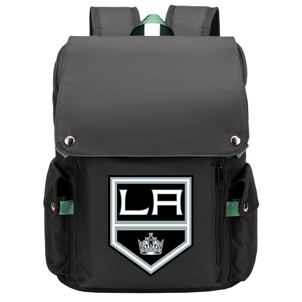 Los Angeles Kings Hockey Team School Backpack Oxford Laptop Bag