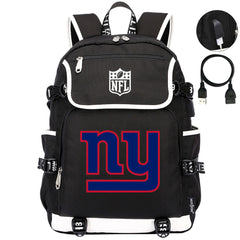 New York Giants Football Rugby Backpack School Notebook Travel Bags