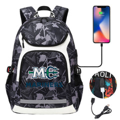Seattle Mariners Backpack School Notebook Travel Bags With USB