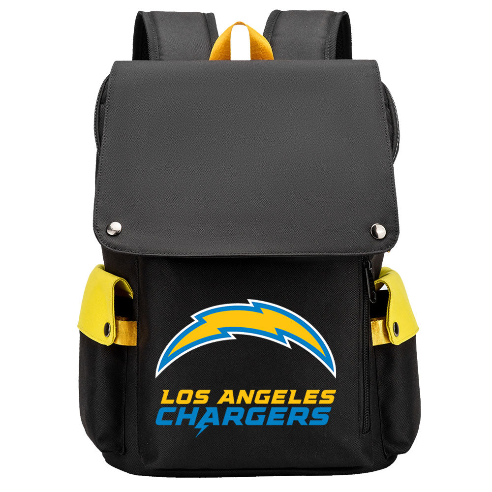 Los Angeles Chargers Football Team Rugby Laptop Backpack Oxford School Bag