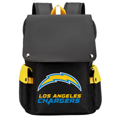 Los Angeles Chargers Football Team Rugby Laptop Backpack Oxford School Bag