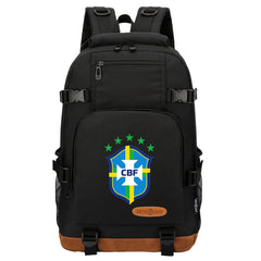 Brazil National Football Team Waterproof Backpack School Notebook Travel Bag