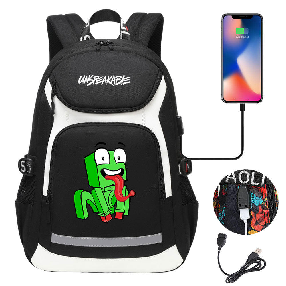 Unspeakable Gaming Backpack School Notebook Travel Bags With USB