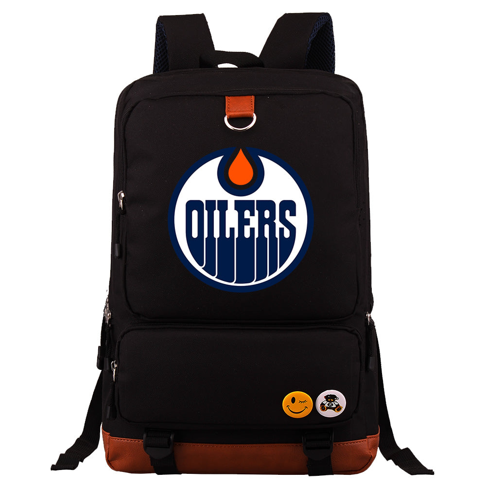 Edmonton Oilers Hockey Team Proof Backpack NoteBook Laptop School Bag