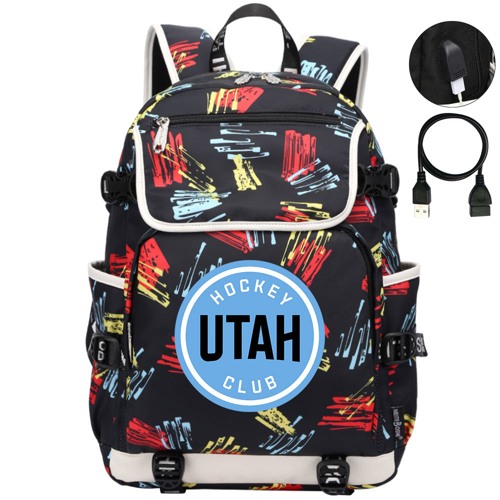 Utah Hockey Club Backpack School Notebook Travel Bag